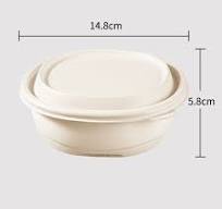 China Corn Starch Based Material Disposable 550ml round ...