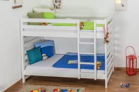 Kinderbett mit rutsche etagenbett pauli buche vollholz. Kinderbett Etagenbett Buche Massiv Vollholz Weiss Lackiert 119 Abmessung 90 X 200 Cm
