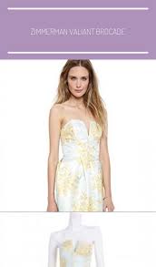 Zimmerman Valiant Brocade Dress Stunning Strapless Cocktail Dress That Falls Just Below The Knee Perfect F In 2020 Strapless Cocktail Dresses Zimmerman Dress Dresses