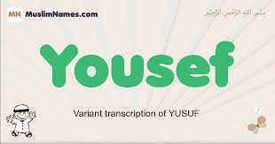 Michigan and 1 other state had the highest population of youssef families in 1920. Yousef Meaning Of The Muslim Baby Name Yousef