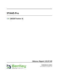 Staad Pro V8i Selectseries 2 Release Report Manualzz