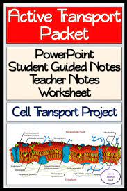 Active Cellular Transport Packet Powerpoint Guided Notes Worksheet A Critical Thinking Activities Teaching Critical Thinking Teachers Pay Teachers Freebies