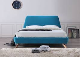Postel Gant 160x200 Cm Tyrkysova Upholstered Platform Bed Queen Size Platform Bed Blue Bedding