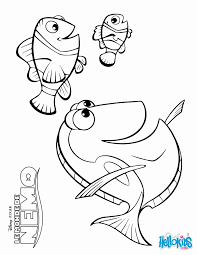 It describes the adventures that nemo face and the hurdles that the fish finally overcomes. Finding Nemo Finding Nemo Bruce Coloring Pages For Kids Printable Free Coloring Library