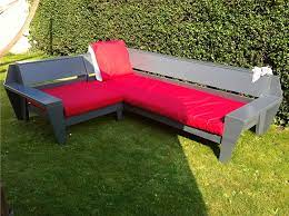 This is pretty practical for people who have a small garden. Build Your Own Outdoor Sofa Design Plans