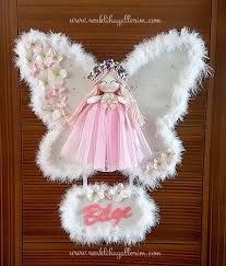 Sardunya Melek Kanatli Kiz Bebek Kapi Susu Fabric Dolls Diy And Crafts Crafts