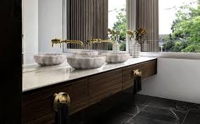 Geometric patterns combined with angular and flowing designs for fixtures furniture and countertopsplus a focus on high quality natural or. 3 Simple Steps To Create A Unique Minimalistic Bathroom Design