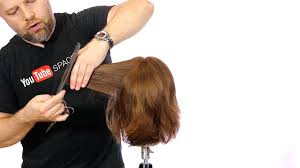 How to cut your own hair: Step By Step Textured Bob Haircut With A Fringe Thesalonguy Youtube