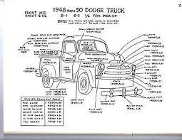 Bring your car to life with amd. 1951 1952 1953 Dodge Truck 1 2 3 4 1 Ton Exterior Body Parts Diagram Sheets Wm Ebay