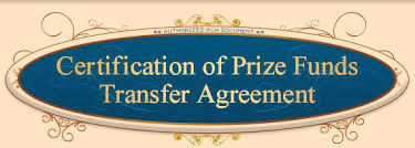 Certification Of Prize Funds Transfer Agreement Lotto Winning Numbers Win For Life Pch Sweepstakes