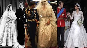 Queen elizabeth and prince philip on their wedding day. Queen Elizabeth Ii Princess Diana Kate Middleton And Beyond Royal Wedding Dresses Through The Years Abc7 Chicago