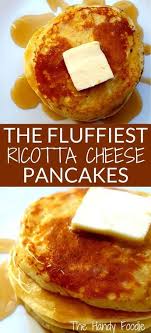 The Fluffiest Homemade Ricotta Pancakes Recipe Ricotta Cheese Pancakes Ricotta Cheese Recipes Ricotta Pancakes