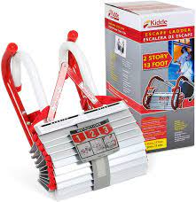 Maybe you would like to learn more about one of these? Kidde 468193 Kl 2s 2 Story Fire Escape Ladder With Anti Slip Rungs 13 Foot Red Emergency Ladders Amazon Com