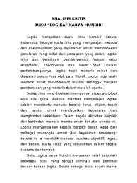 Naskah buku epistemologi dan logika pendidikan (ar if rohman dkk) 146 metode ilmiah. Mengkritisi Buku Logika Mundiri