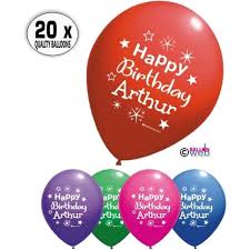 20 X Ballons Happy Birthday Arthur Joyeux Anniversaire O 33 Cm Qualite Pro Achat Vente Ballon Decoratif Soldes Sur Cdiscount Des Le 20 Janvier Cdiscount