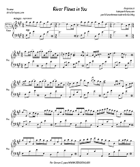 ноты для фортепиано River Flows In You скачать бесплатно River Flows In You Piano Sheet 1 Spartiti Musicali Spartiti Gratis Musica Per Pianoforte