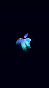 Apple Mac Event Logo Dark Illustration Art Blue Iphone 8 Wallpaper Papel De Parede Iphone Preto Papel De Parede Do Iphone Imagem De Fundo Para Iphone