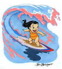 Lilo Surfing Lilo And Stitch Surf Drawing Stitch Disney