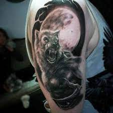 Whatever symbolism your wolf depicts, there are a wide range of awesome technical options and tattoo styles that can bring your wolf tattoo designs to life. 80 Werewolf Tattoo Designs For Men Full Moon Folklore