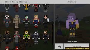 Also you can find minecraft skins by nicknames. Marvel Skin Pack For Minecraft Pe 1 17 32 1 17 30
