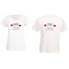 Trusted by millions of customers and 100,000+ independent creators. Mr And Mrs Partner T Shirts Name And Date Venue Wedding Gift Buy Online In Botswana At Botswana Desertcart Com Productid 101369423
