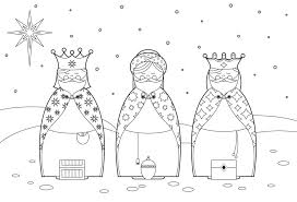 Disegni Dei Re Magi Da Colorare Unadonna Three Wise Men Immagini Di Scuola Idee Di Natale