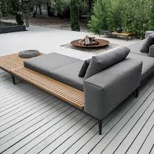 Gloster Grid Modular Teak Chaise Lounge Sofa 7106b 3 094 00 Outdoor Sofa Moderner Patio Sitzgelegenheiten Im Freien