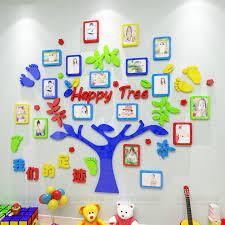 Classroom decorating ideas teachers custom vinyl lettering. Kindergarten Children S Style Glory Photo Wall Display School Class Wall Decoration 3d Acrylic Wall Stickers Wall Stickers Aliexpress