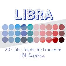 Libra Palette Procreate Palette Procreate Tools Instant Download By Hbhsupplies On Etsy Zodiac Signs Colors Color Palette Hex Color Palette