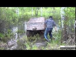 russian 4x4mud bog vehicle driving