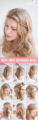 With jessica's photo and video rope braid hair tutorial, you'll have lovely locks in minutes. Twist Pin Rope Braided Headband Hairstyle Tutorial Hair Romance