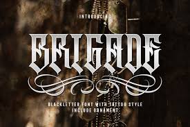 Mobsters font by sharkshock productions free download. Brigade 385248 Blackletter Font Bundles
