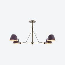 The Urban Electric Company S Chiltern Quad Shown In Antique Brass Finish With Polished Nicke Pendant Light Design Interior Design Inspiration Interior Lighting