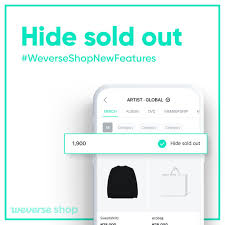For checking errors in the app and improving app usability device id: Weverse Shop On Twitter Weverseshopnewfeatures Hide Sold Out Now You Can Hide Sold Out Merch While Browsing Official Merch Page With Hide Sold Out Feature Check What S Available With Ease Please Update