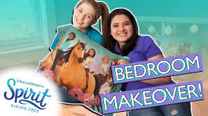 You can give your bedroom a cosy makeover by using a rug from another room. Surprise Bedroom Makeover Equestrian Spirit Riding Free Inspired Room That S The Spirit Youtube