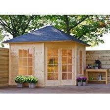 Abri De Jardin D Angle Jessica 8 25 M Bois 21 Mm Avec Plancher Abri De Jardin Abri De Jardin Bois Abri