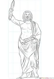 How To Draw Zeus Greek God Step By Step Drawing Tutorials Drawing Tutorial Greek Gods Zeus Greek