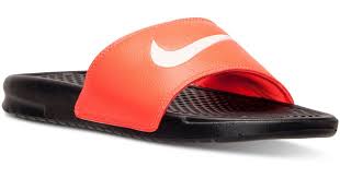 Nike benassi jdi printed branding slides men's slip on beach pool unisex sandals. Nike Men S Benassi Swoosh Slides Shop Clothing Shoes Online