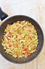 Leftover Chicken And Egg Fried Rice Recipe Leftover Chicken Leftover Fried Chicken Recipes Fried Rice