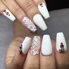 Do you find coffin nails fit you and your style better than any other nail types? The Most Stylish Ideas For White Coffin Nails Design