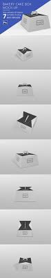 Free packaging and box mockups. Creativemarket Bakery Cake Box Mockup 2898231 Nitrogfx Download Unique Graphics For Creative Designers