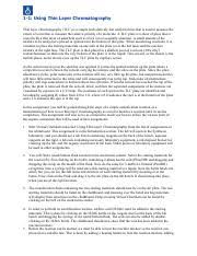 Beyond labz answer key tlc indeed recently is being sought by users around us, maybe one of you. 1 1 Using Thin Layer Chromatography Pdf Chandler A Hicks 901 759 958 1 1 Using Thin Layer Chromatography Thin Layer Chromatography Tlc Is A Simple And Course Hero