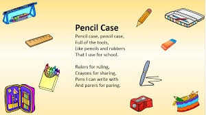 Eslaloud Pencil Case Pencil Case Simple Poems Teaching English