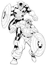 Two Captain America Daredevil Coloring Pages Captain America Coloring Pages Kidsdrawing Free Coloring Pages Online