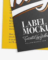 Download Two Matte Labels Mockup In Stationery Mockups On Yellow Images Object Mockups Yellowimages Mockups
