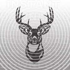 Download Buck Head Deer Hunting Svg File Cutting Template Silhouette Etsy