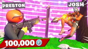 Skyscraper snowdown (gun game ffa). Extreme 100k Vbucks Gun Game With My Little Brother Fortnite Youtube