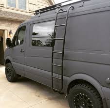 Sportsmobile Sprinter 4x4 Van With Aluminess Ladder And Roof Rack Van 4x4 Van Sprinter Camper