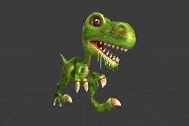 Low Poly Cartoon Dinosaur 3d Model Cartoon Dinosaur Dinosaur Low Poly