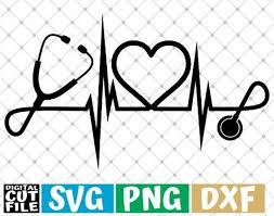 Download Stethoscope Ekg Svg Nurse Life Svg Medical Svg Stethoscope Svg Nursing Svg File For Cricut Sil Svg Files For Cricut Hand Embroidery Kit Svg